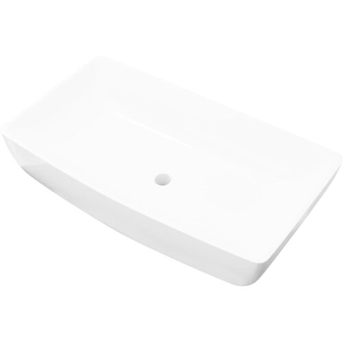 Maison Chic Pravokotni Umivalnik - Kopalna umivalnik - Lavabo bele barve dimenzije 71 x 39 cm, (21684623) Cene