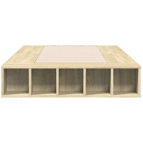 vidaXL Okvir za krevet boja hrasta 90x200 cm konstruirano drvo Cene