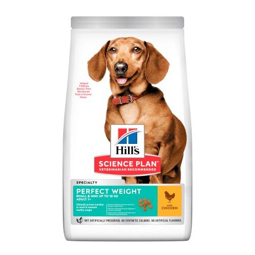 Hill’s Perfect Weight Small&Mini Adult Chicken 1,5kg, Piletina za Kontrolu Težin Slike