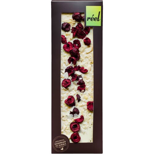  Reel Bela Čokolada 28% Vi&amp;scaron;nja - Burbon Vanila - Badem 115g (BU307) Slike