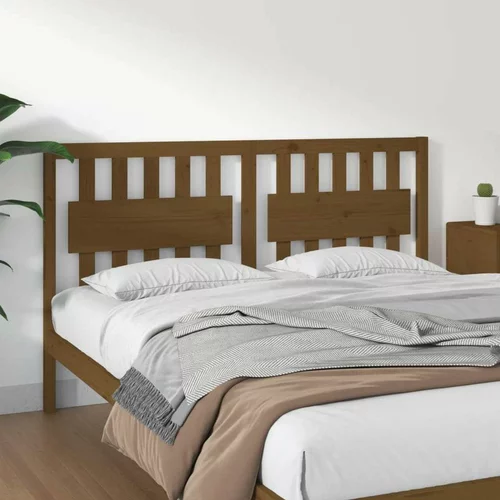  Uzglavlje za krevet boja meda 165 5x4x100 cm masivna borovina