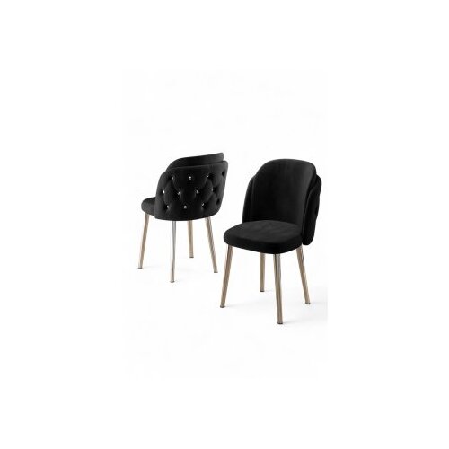 Hanah home set stolica (4 komada) axle black chrome Cene