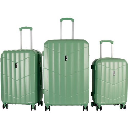  Set kofera AGA Travel MR4669 - Light Green - zelena Slike
