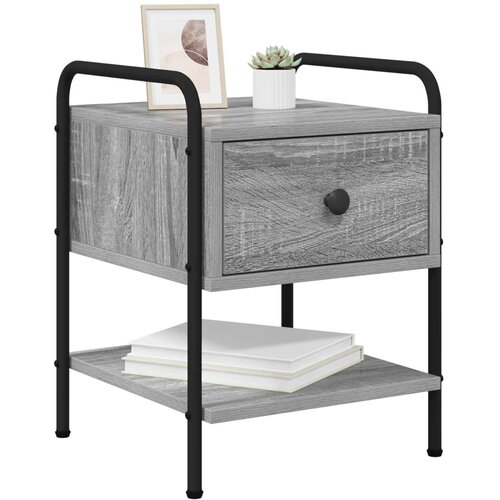  Noćni ormar Siva Sonoma 35 x 36,5 x 47 cm Konstruirano drvo Slike