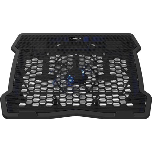 Canyon NS02, Cooling stand single fan with 2x2.0 USB hub, support up to 10&rdquo;-15.6&rdquo; laptop, ABS plastic and iron, Fans dimension:125*125*15mm(1pc), DC 5V, fan speed: 800-1000RPM, size:340*265*3 Cijene