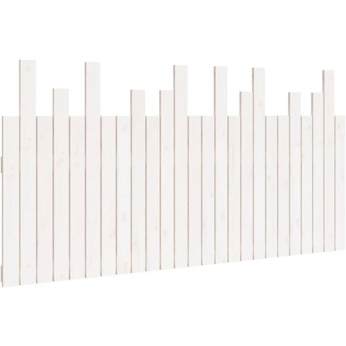 Maison Chic Stensko posteljno vzglavje - Vzglavna omarica belo 159,5x3x80 cm trdna borovina, (22077667) Cene