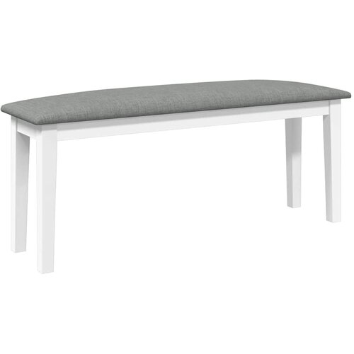 VidaXL klop 110 cm bela masivna lesena guma, (21828482) Slike