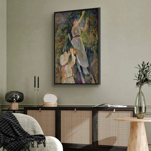  Slika - Berthe Morisot &amp;ndash; The Cherry Picker 40x60 U crnom drvenom okviru Slike
