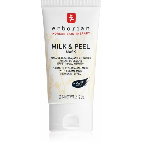 Erborian Milk & Peel eksfoliacijska maska za posvetlitev in zgladitev kože 60 g