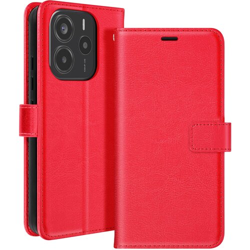 Oem Mayaxess, Ohišje za Xiaomi Redmi Note 14 4G Denarnica s trakom za roko, Rdeča, (5000208856) Cene