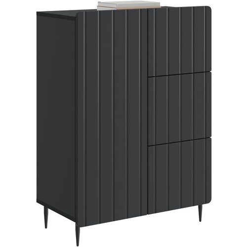  Kreveta s ladicama Crna 66 x 34,5 x 91,5 cm Konstruirano drvo Slike