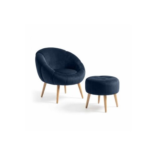 Atelier Del Sofa fotelja i tabure lida anthracite Cene