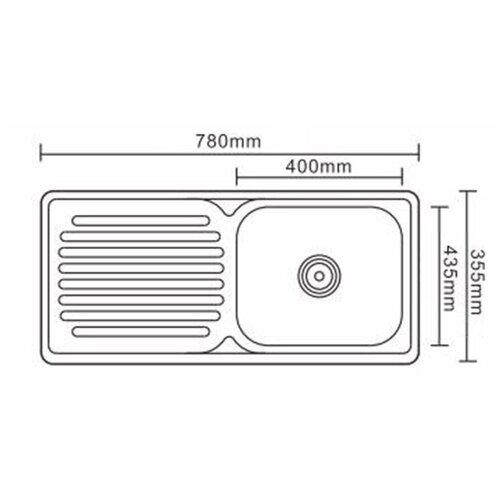 Linni sudopera 7843*17 A/R0.7mm sa sifonom Slike