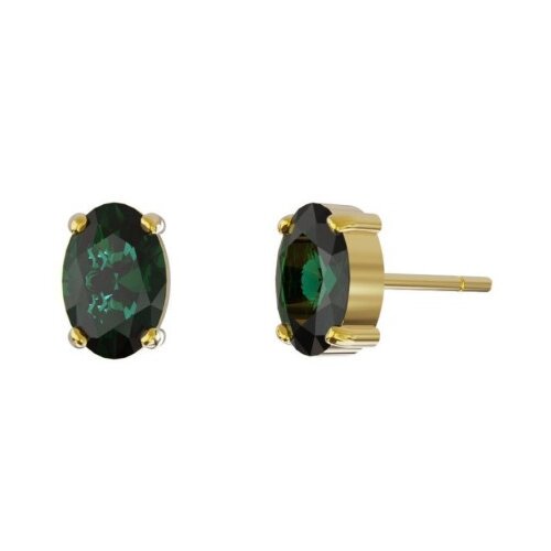 Victoria Cruz gemma emerald gold mindju&amp;scaron;e sa swarovski kristalom ( a4515-20dt ) Slike