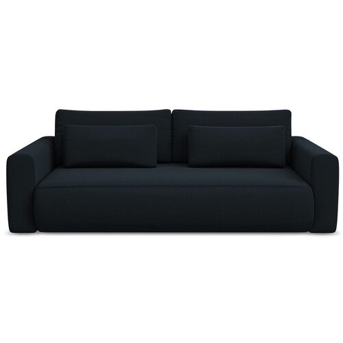 Makamii Tamno plava baršunasti sklopiva/s prostorom za odlaganje sofa 238 cm Kapua – Cijene