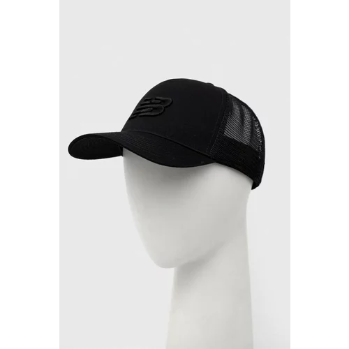 New Balance Kapa s šiltom LAH01001BKK črna barva