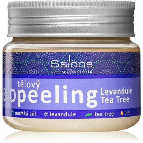 Saloos bio body peeling lavender-tea tree 140ml Cene