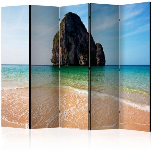  Paravan u 5 dijelova - Rock formation by shoreline Andaman Sea Thailand II [Room Dividers] 225x172 Cijene