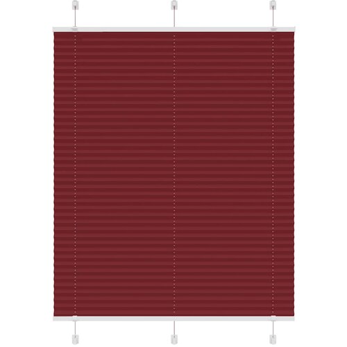 vidaXL Plisirana žaluzija Bordeaux Red 105x100 cm Širina tkanine, (22058825) Cene