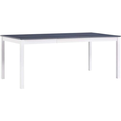In Jedilna miza bela in siva 180x90x73 cm borovina Cene
