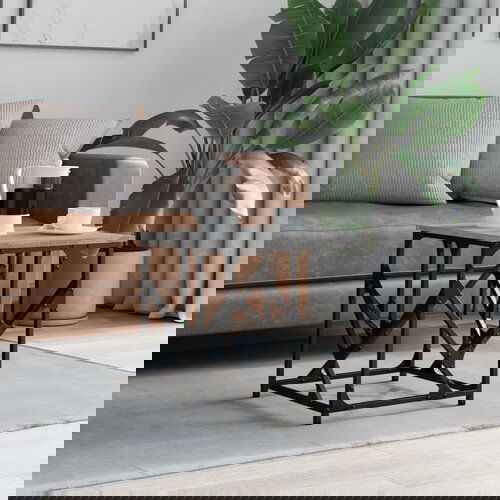 vidaXL Stolić za kavu siva boja hrasta 45x45x47 5 cm konstruirano drvo Cijene