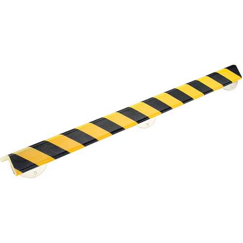 SHG Zaščita vogalov Knuffi®, z montažno letvijo, tip H+, kos 1 m, črno / rumene barve
