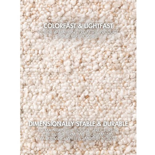 Ted Baker Kremno bela ročno tkana boucl&amp;eacute; preproga 120x170 cm Notting Hill Portobello &amp;ndash; Slike