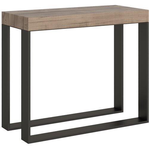 Ityhome 90 x 77 konzolna miza rjava, (20847565) Slike