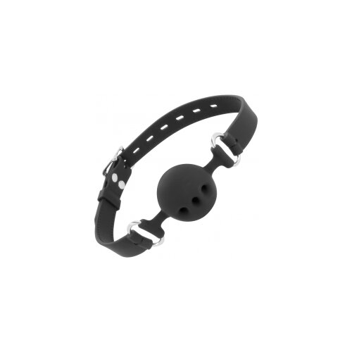 Darkness Gag Ball Breathable silikon črn Cene