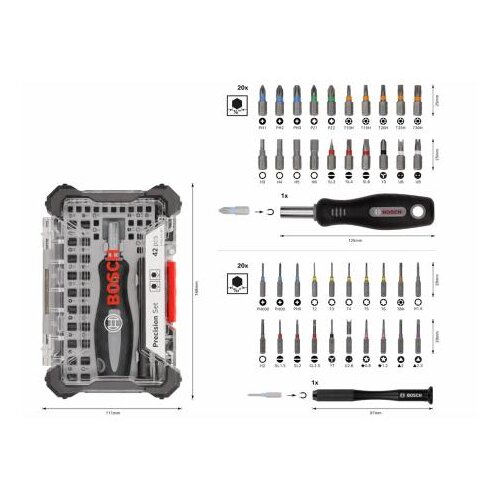 Bosch 42-delni set preciznih odvijača (2607002835) Cene