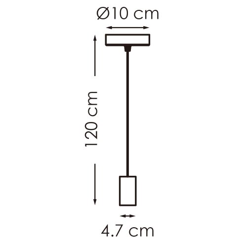  visilica na lanku SAGA 1xE27/40W/230V mesing Slike