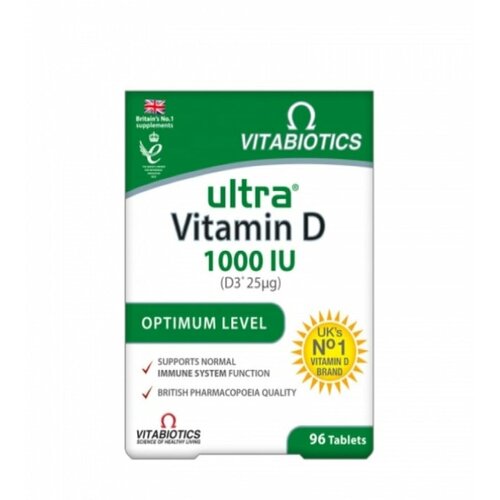 Vitabiotics ultra vitamin D 1000 IJ 96 tableta Slike