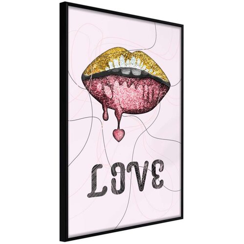  Poster - Lip Gloss and Love 40x60 Slike