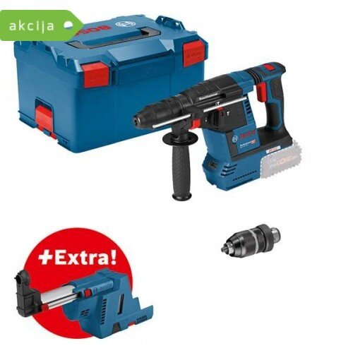 Bosch Akumulatorsko vrtalno kladivo SDS-PLUS GBH 18V-26 F + GDE 18V-16 061191000K Cene