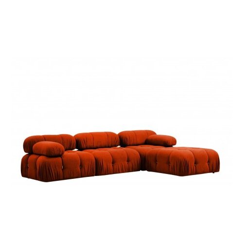 Atelier Del Sofa ugaona garnitura bubble corner ( L1 O1 1R puf) tile red Slike