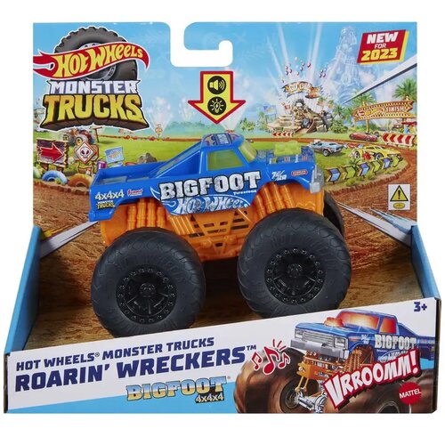 Mattel Hot Wheels Monster Trucks: Bigfoot 4x4x4 monster auto s svjetlosnim i zvučnim efektima 1/43 - Cene