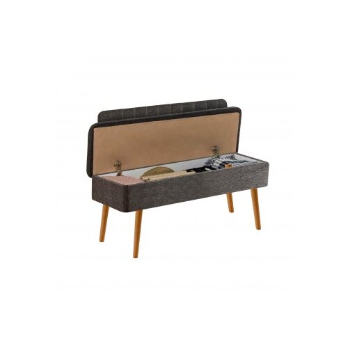 Woody Fashion Trpezarijska klupa Vina 1053 110x85x36cm Bež-Antracit Slike