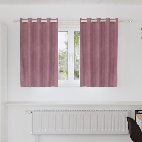 VidaXL Zavjese Tamnoružičasta Poliester 140 x 140 cm Dekorativni dodaci Slike