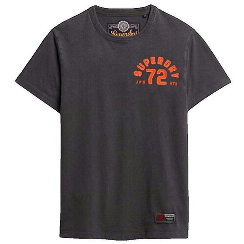 Superdry Majice s kratkimi rokavi T-shirt Vintage Athletic Chest Črna Cene