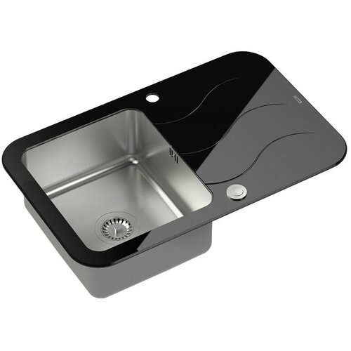 Quadron Pomivalno korito GLEN 211, črno Cene