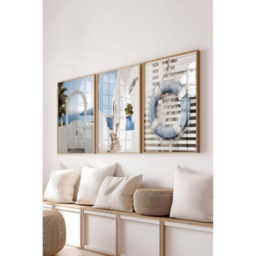 WALLXPERT Ç-300744 - 3040 set dekorativnih slika u više boja (3 komada) Cene
