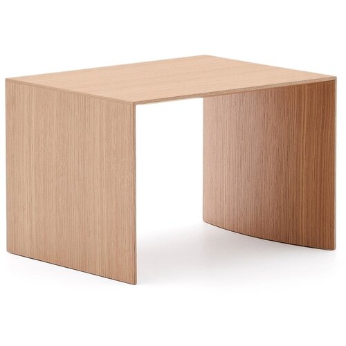 Kave Home Stranska mizica v hrastovem dekorju 40x55 cm Litto &amp;ndash; Slike