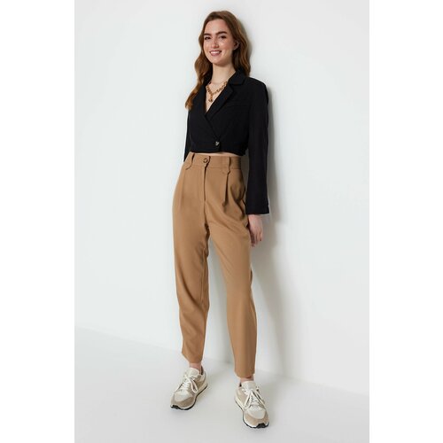 Trendyol pants - beige - straight Cene