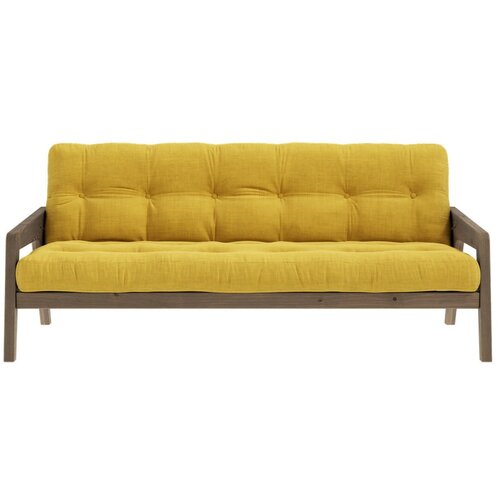 Karup Design Kauč na razvlačenje od žutog samta 204 cm Grab - Cijene