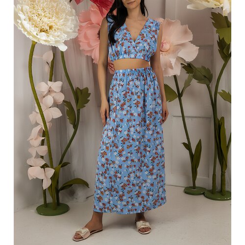 UR/CEO marka niezdefiniowana Blue set with top and skirt Genova Cijene