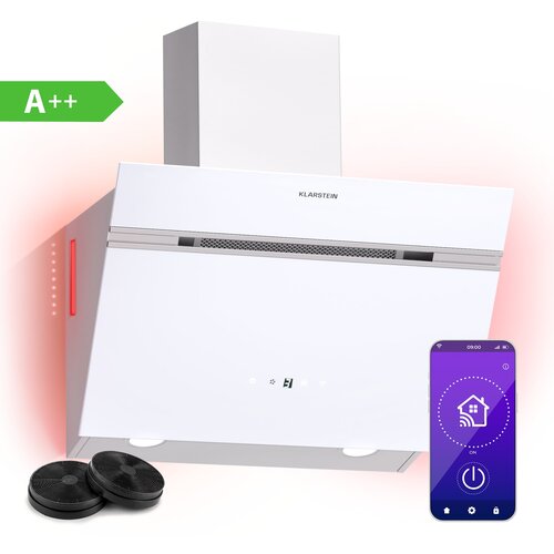 Klarstein Alina 3.0 60, kuhinjska napa, 60 cm, 324 m&amp;sup3;/h, LED zaslon, ambientalna osvetlitev, WiFi Slike