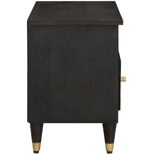  ormar s ladicama Crna 100 x 33 x 46 cm Čvrsto drvo manga Slike