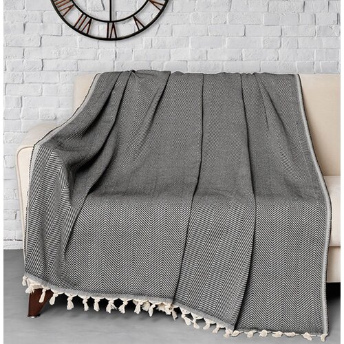 Trendy - black (230) blackwhite sofa cover Slike