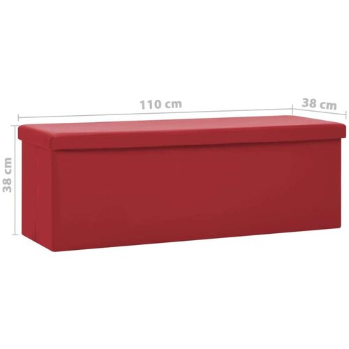  klupa za pohranu crvena boja vina PVC Slike