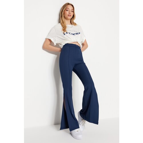 Trendyol Pants - Navy blue - Bootcut Slike